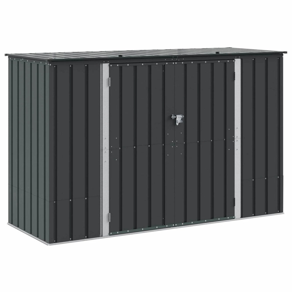 Scatola di Stoccaggio per Giardino Nero 214 x 82 x 132 cm
