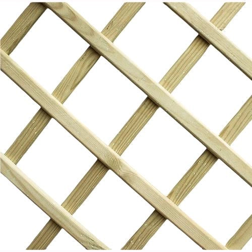 Pannello Grigliato Legno di Pino Impregnato 75x30x180 Con Fioriera Giardino
