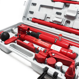 Kit di riparazione carrozzeria auto da 10 t funzionamento idraulico incl. valigetta e accessori