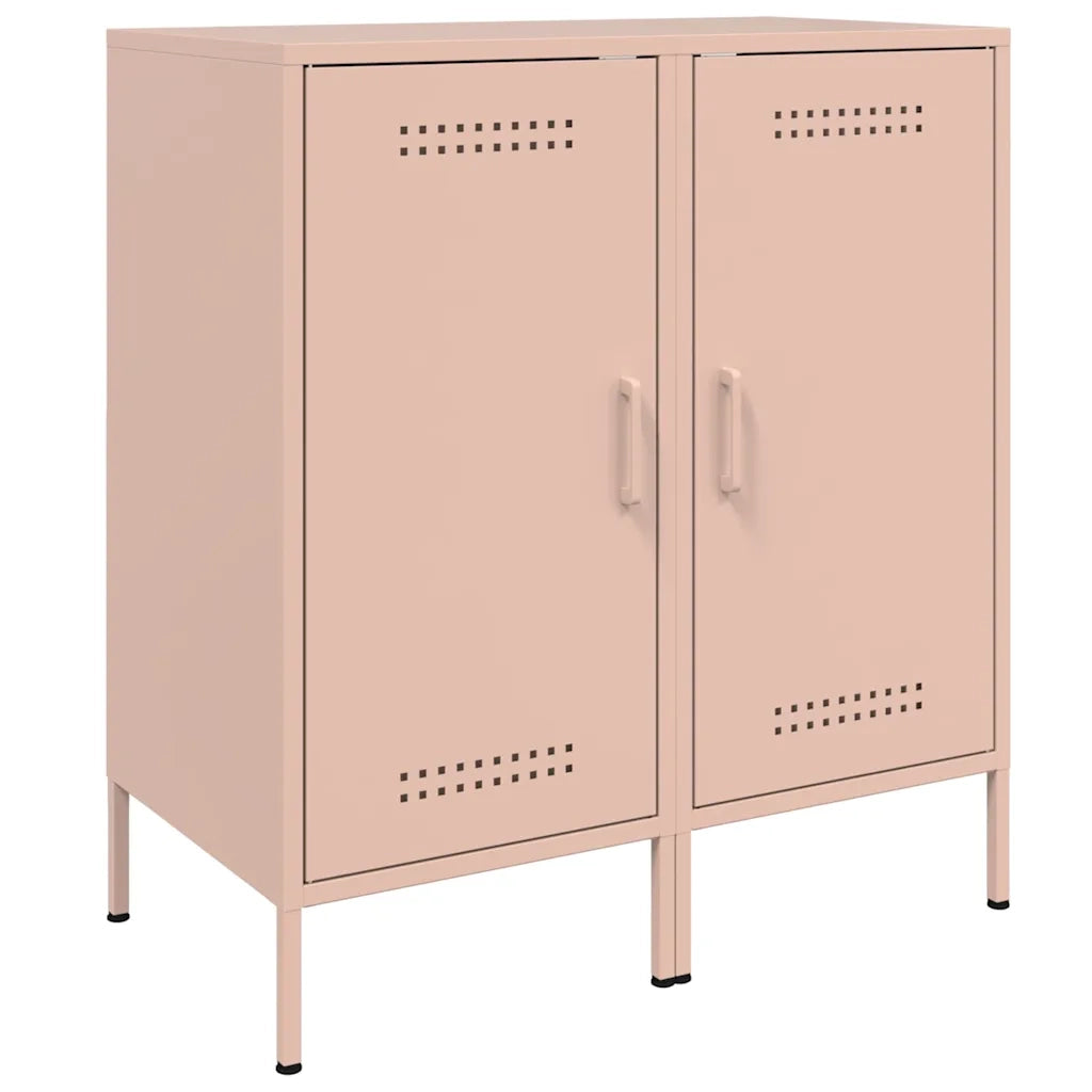vidaXL Credenze 2 pz Rosa 36x39x79 cm in Acciaio