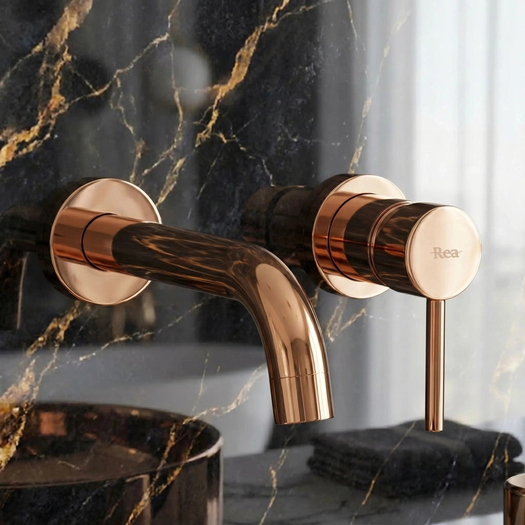 Rubinetto Da Incasso Rea Lungo Copper +box