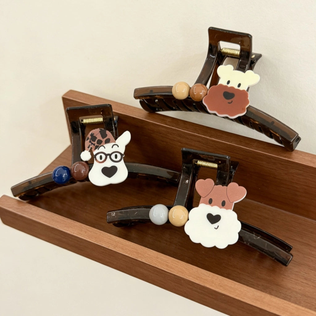 Fermaglio per capelli da beagle in stile cartone animato