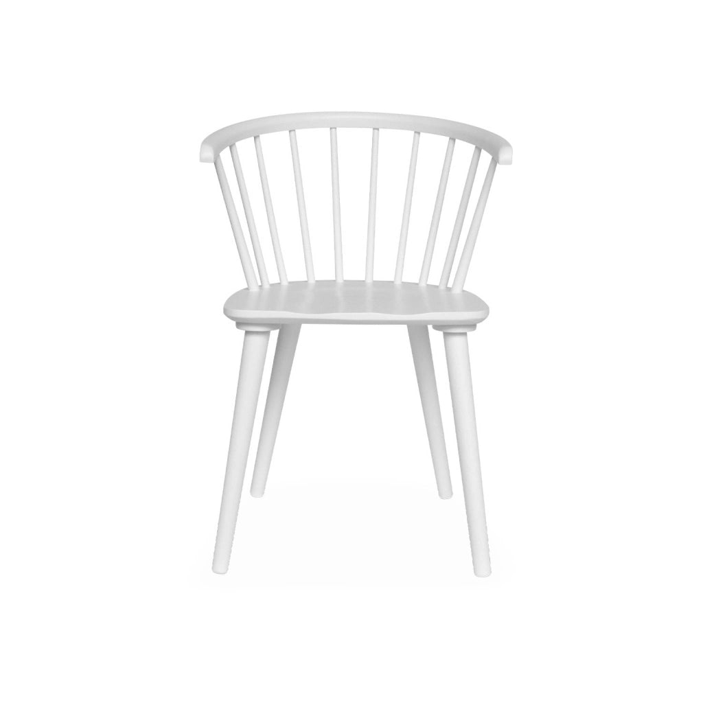Set di 4 sedie in legno, bianco