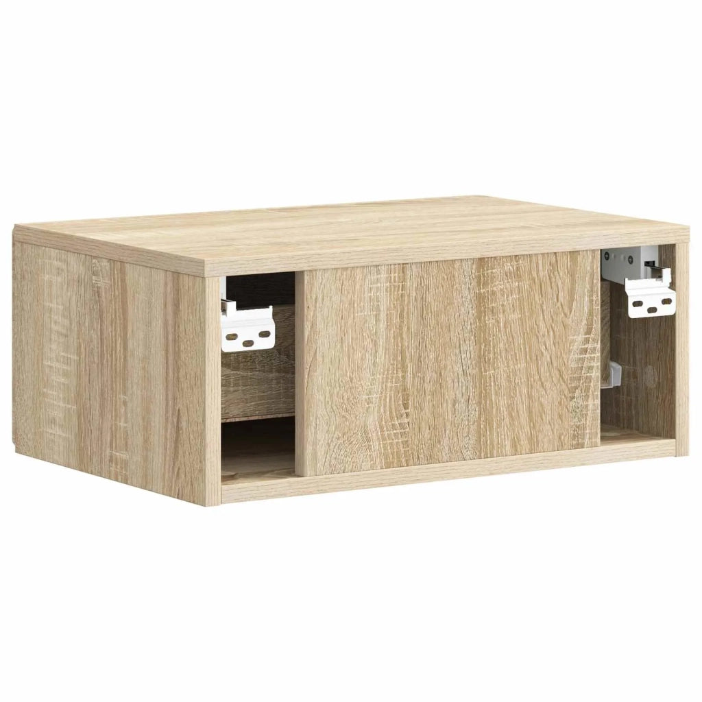 Mobiletto da notte a muro Rovere Sonoma 49 x 34,5 x 20 cm 899129