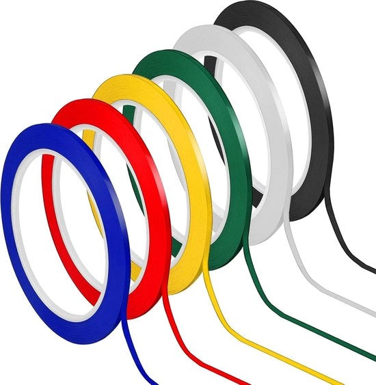 Tape grafico - 6 rotoli di adesivo per whiteboard per diagramma con accessori con adesivo autoattacco.