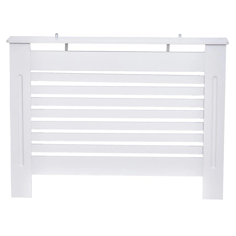 COPRITERMOSIFONE CON STRUTTURA A DOGHE 112 X 19 X 81 CM IN LEGNO BIANCO