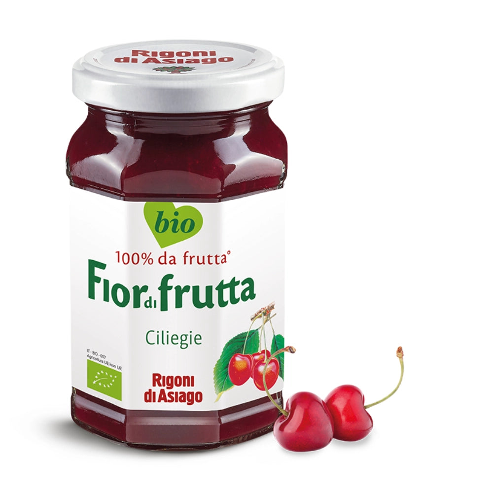 Rigoni di asiago fiordifrutta bio ciliege marmellata in vasetto da 250 grammi