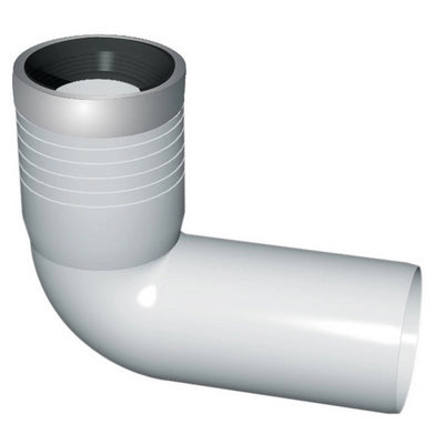 CURVA WC PROLUNGATA CON GUARNIZIONE E TAPPO- Diam. 90/116- NICOL- pezzi 1