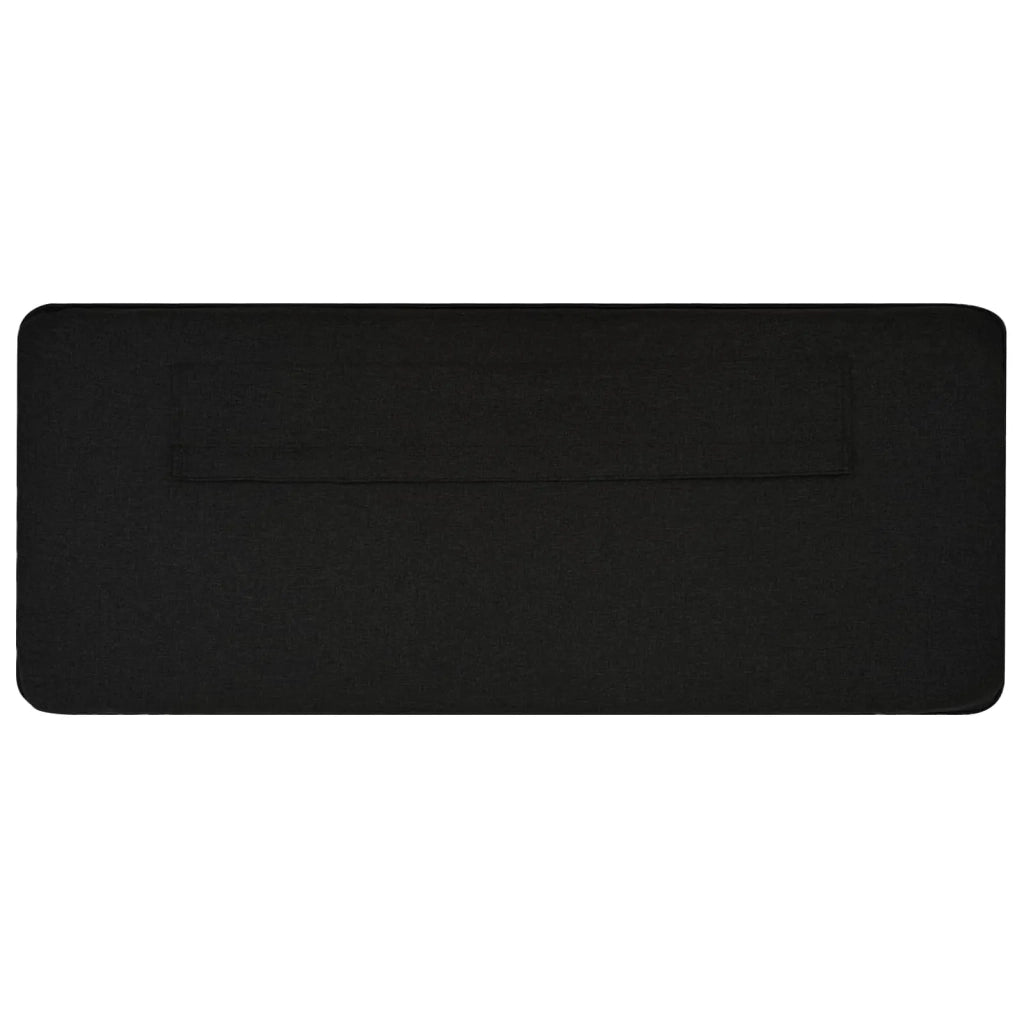 Testiera imbottita Marrone e Nero 90 cm Pino massello 880145