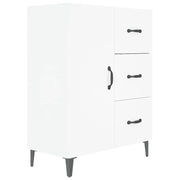 Buffet credenza cassettiera mobiletto mobile contenitore organizer per cucina soggiorno salotto 69,5 x 34 x 90 cm legno ingegnerizzato bianco 02_0030431