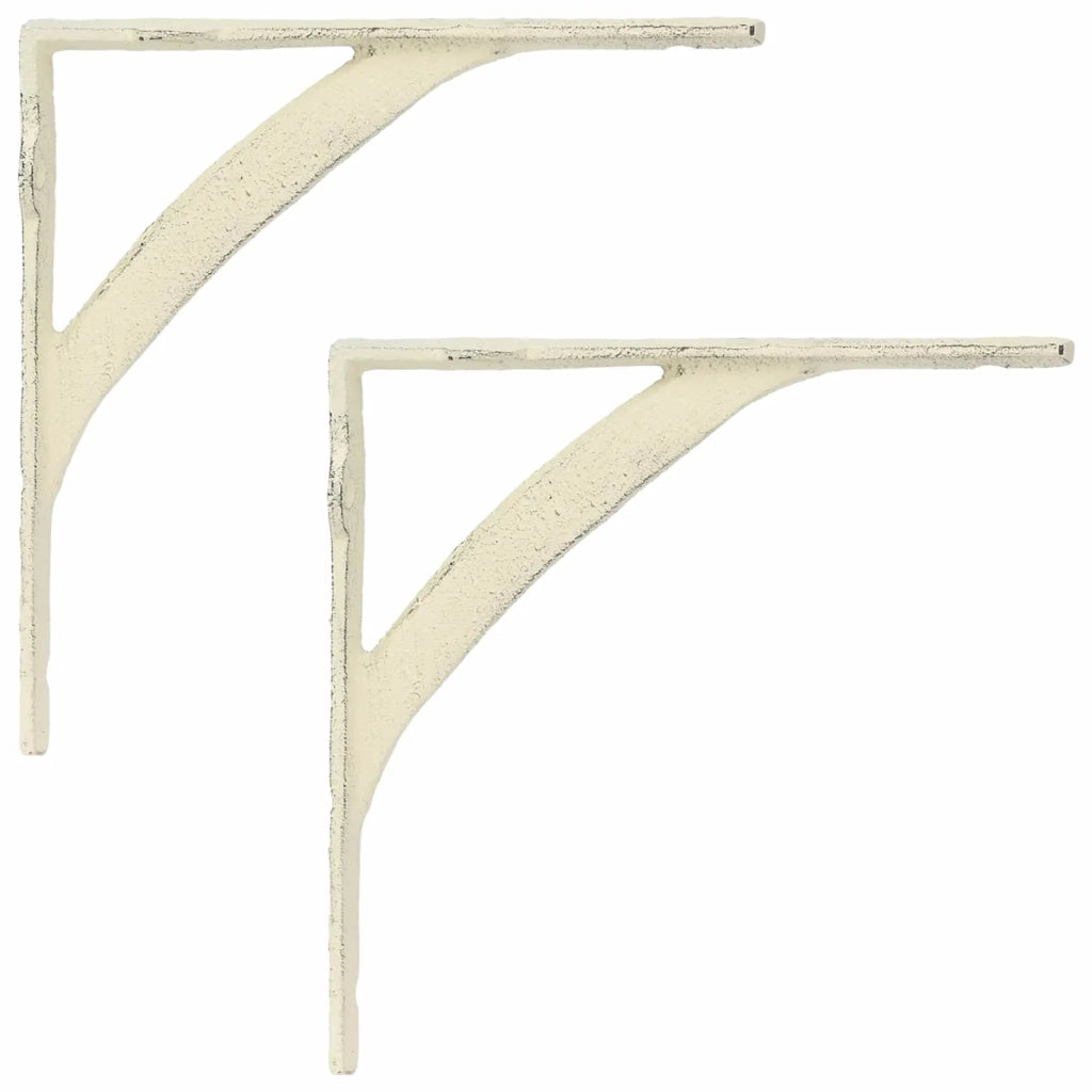 Supporti per mensole da parete 2 pz Bianco Antico 42038885