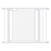 Cancellino per Cani Estensibile a Pressione 75-103 cm con Chiusura Automatica in Acciaio e ABS Bianco