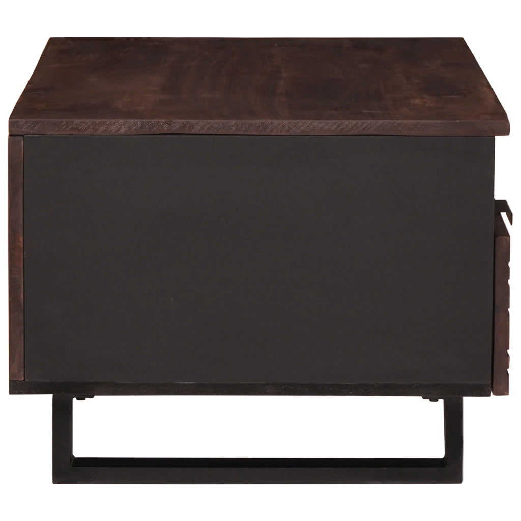 tavolino da caffÃ¨ 80x54x40 cm in legno massello di noce