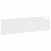 Testiera da Muro HOORN Bianco Lucido Legno ingegnerizzato 897369