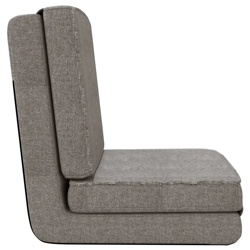 Sedia a Sdraio da Terra Pieghevole Grigio Chiaro in Tessuto cod mxl 55961