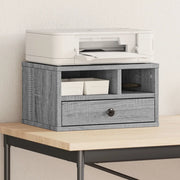 Supporto Stampante Grigio Sonoma 40x32x22,5cm Legno Multistrato 840609