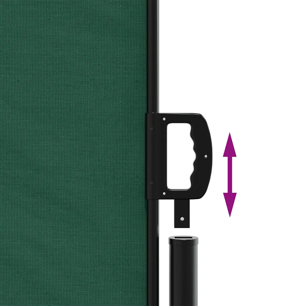Tenda da Sole Laterale Retrattile Verde Scuro 220x500 cm 4004485