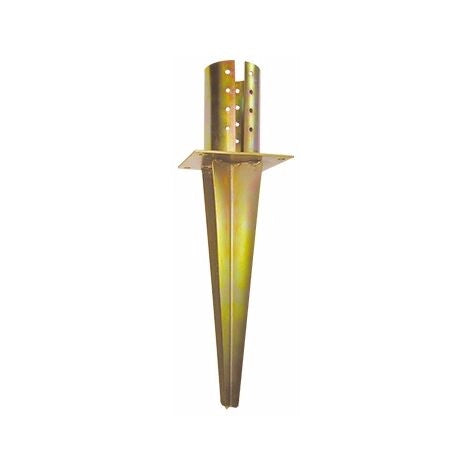SUPPORTO PER PALI CON ANCORAGGIO AL TERRENO mm 80x40h