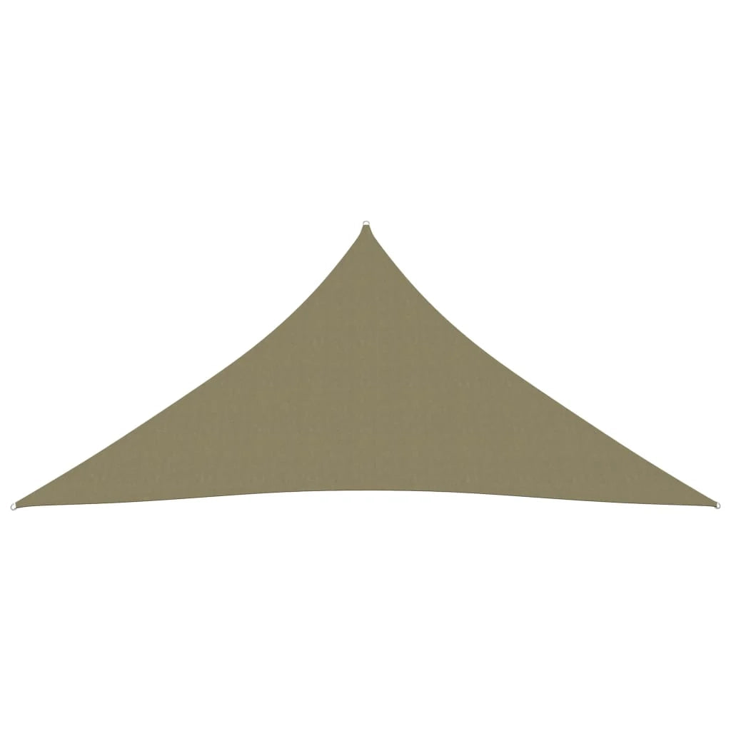 Vela ombreggiante triangolare in tessuto Oxford 3 x 3 x 3 m beige 02_0009820