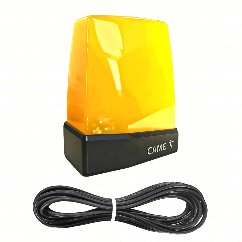 LAMPEGGIATORE GIALLO CAME A LED 24-230 VAC 806LA-0030 CON CAVO RG 58 2 METRI