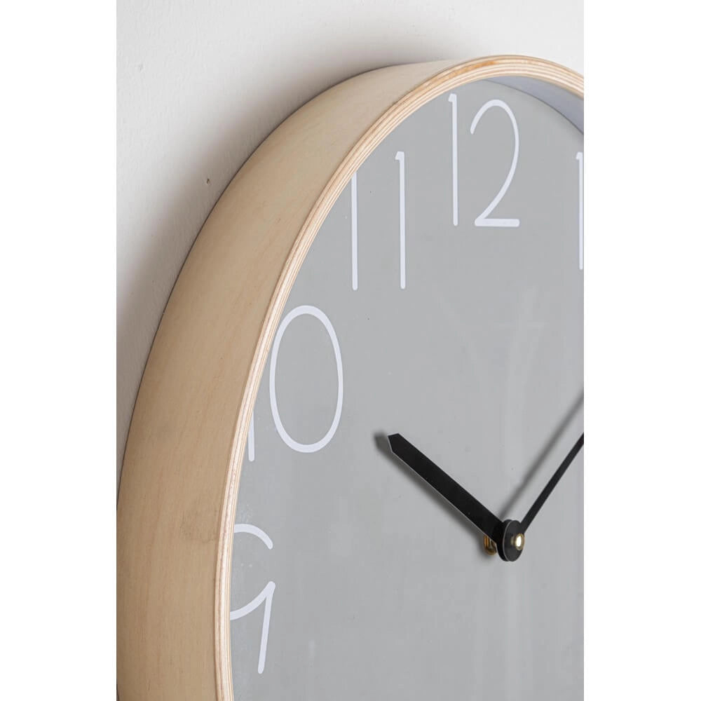 Orologio da Parete Rotondo in Legno Stile Nordico 41 cm - BRILLO