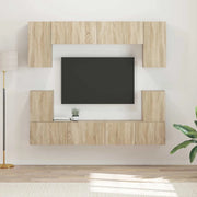 Set mobile TV 5 pcs Rovere Sonoma Legno multistrato
