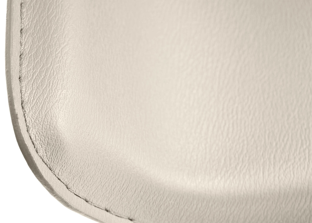 Sgabello bar Dyn in similpelle crema