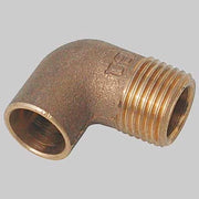 GOMITO BRONZO FILETTATO MASCHIO A SALDARE FEMMINA  18 x 3/4     MADE IN ITALY