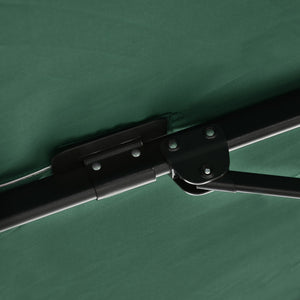 Ombrellone da Giardino 250x250 cm a Manovella con Rotazione 360° e Parasole Regolabile Verde
