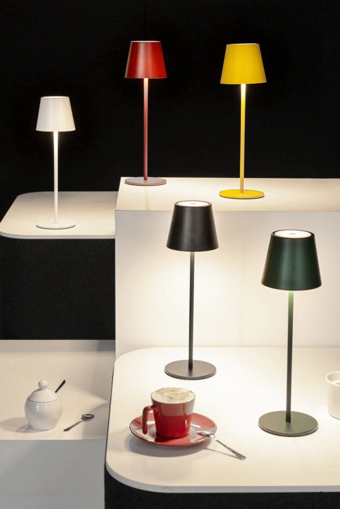 Lampada da tavolo LED wireless INITA rossa Kanlux 36322