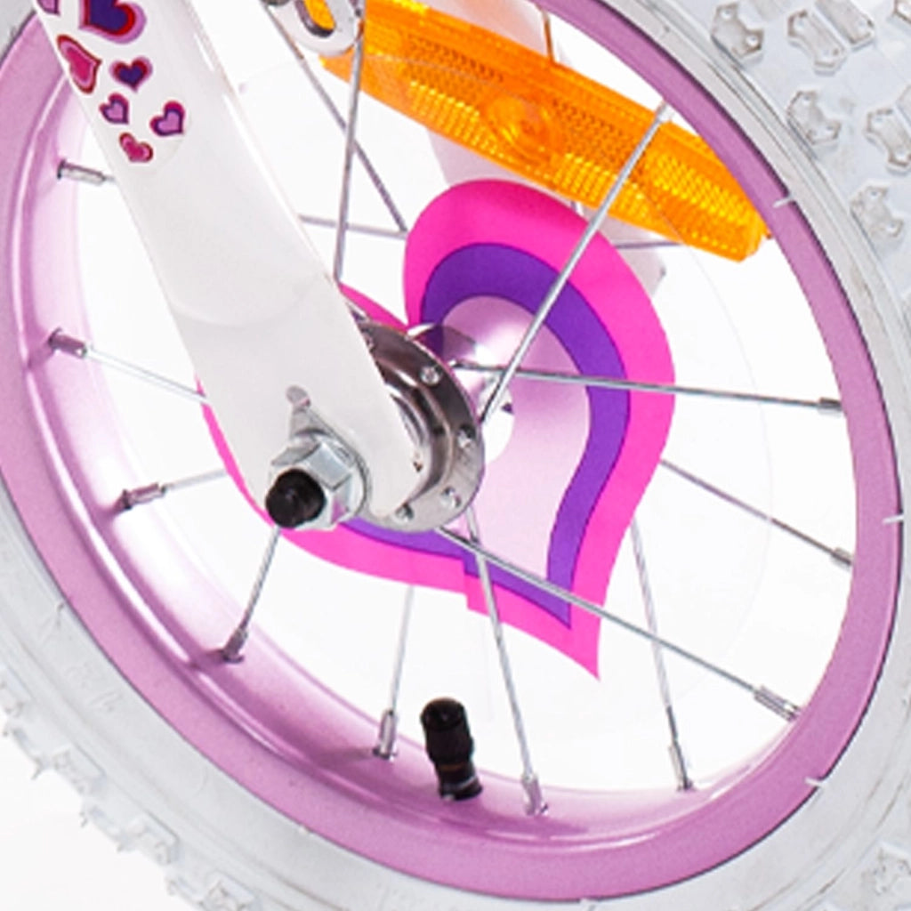 SCH PINK LOVE 12", bicicletta per bambini, adatta a bambini tra i 3 e i 5 anni, per altezza tra 85 e 105 cm, cestino, ca