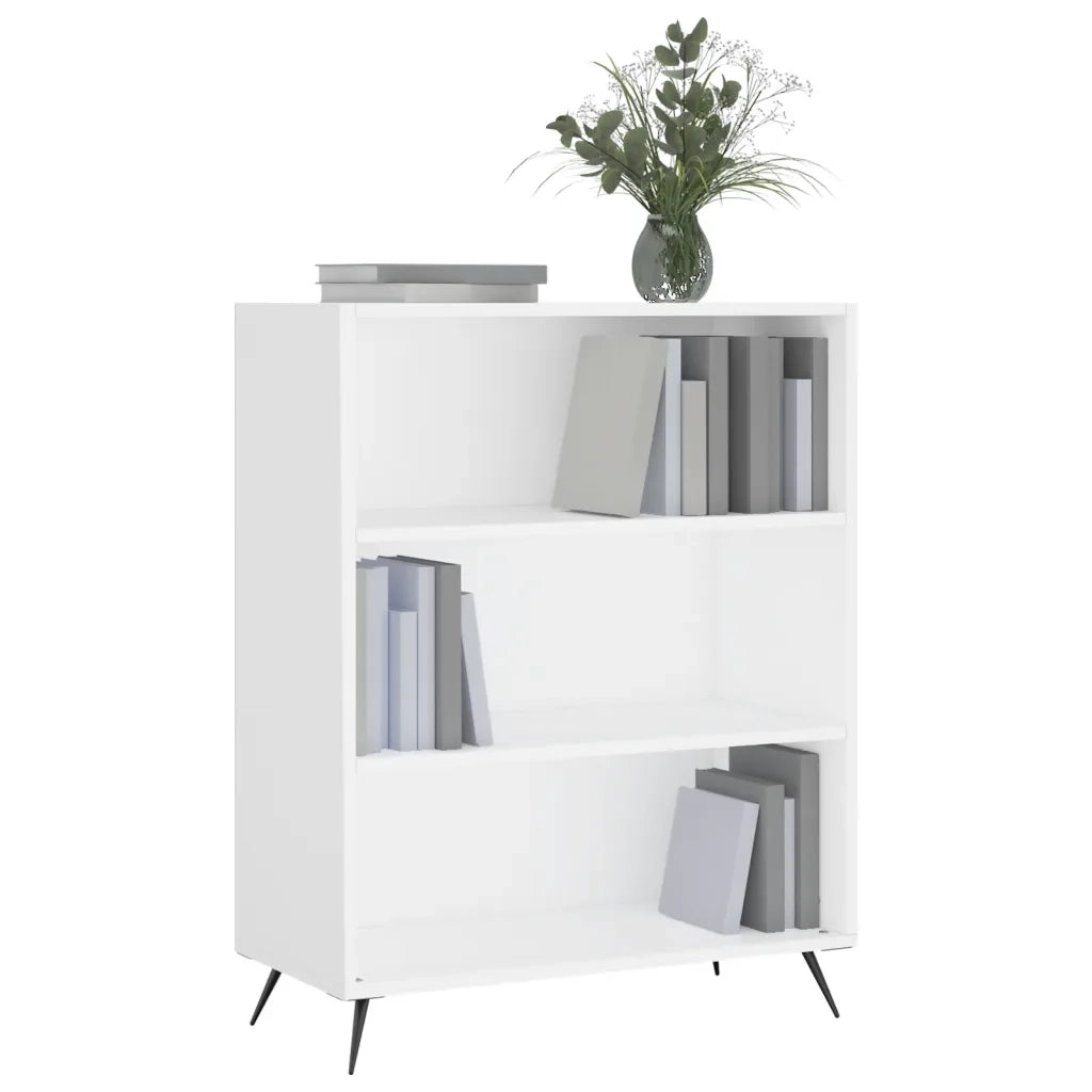 Libreria Bianca 69,5x32,5x90 cm in Legno Multistrato 828332