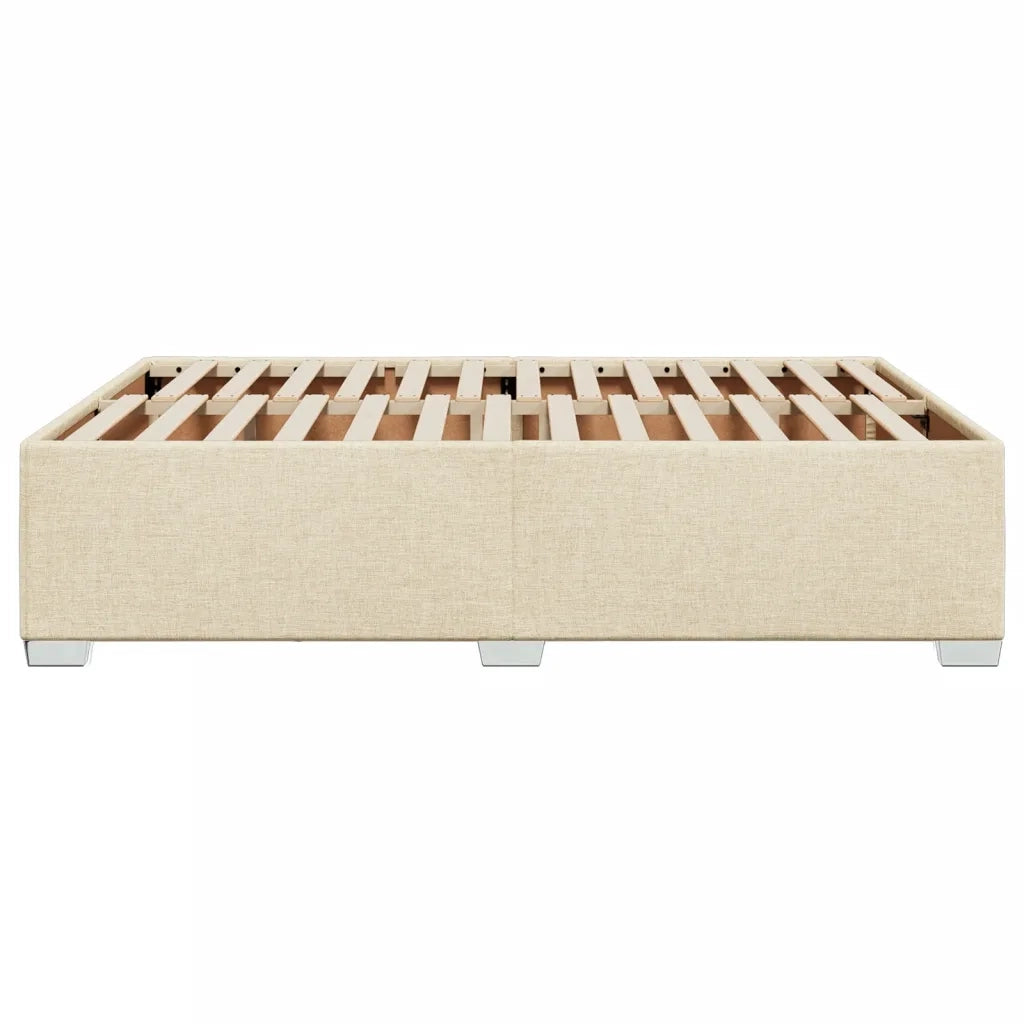 Giroletto senza Materasso Crema 160x200 cm in Tessuto