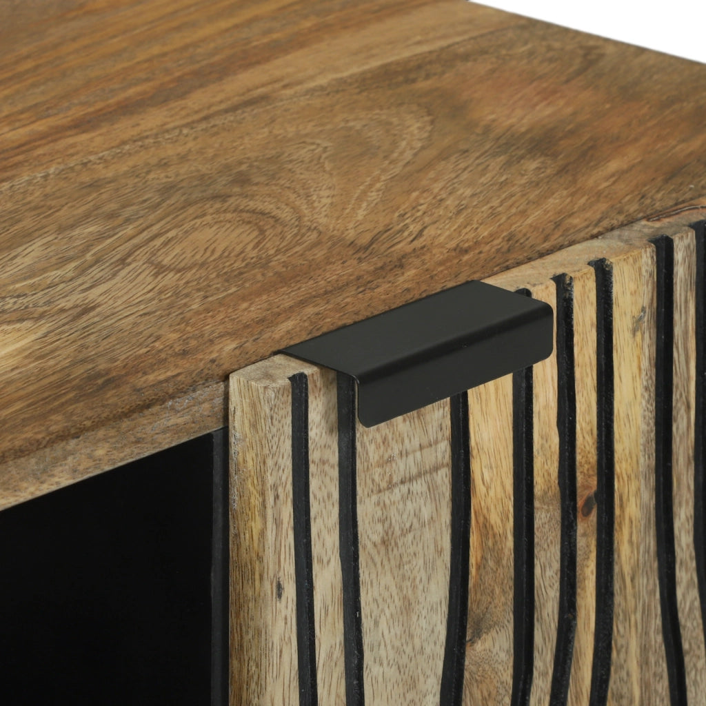 Mobile TV 105x33.5x46 cm Legno massello di mango e legno ingegnerizzato