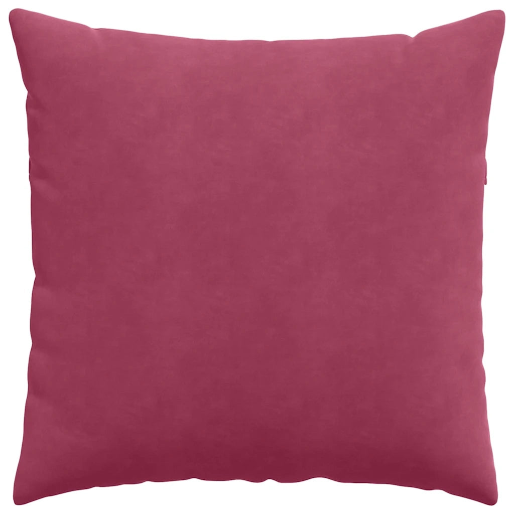 Cuscini da Divano 2 pcs Rosso Vino 60 x 60 cm Tessuto in Cords