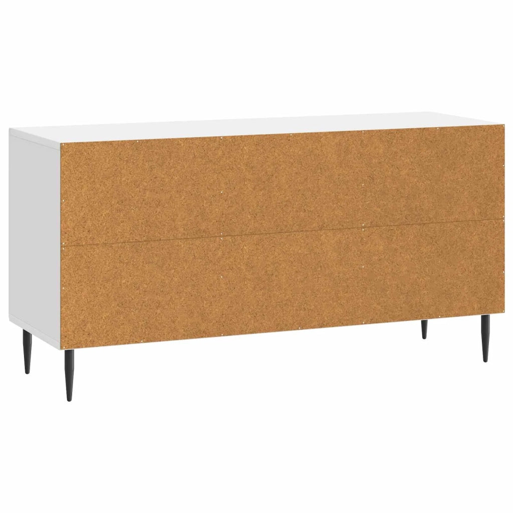 Mobile TV Bianco Lucido 99 x 34,5 x 50 cm Legno ingegnerizzato 894949