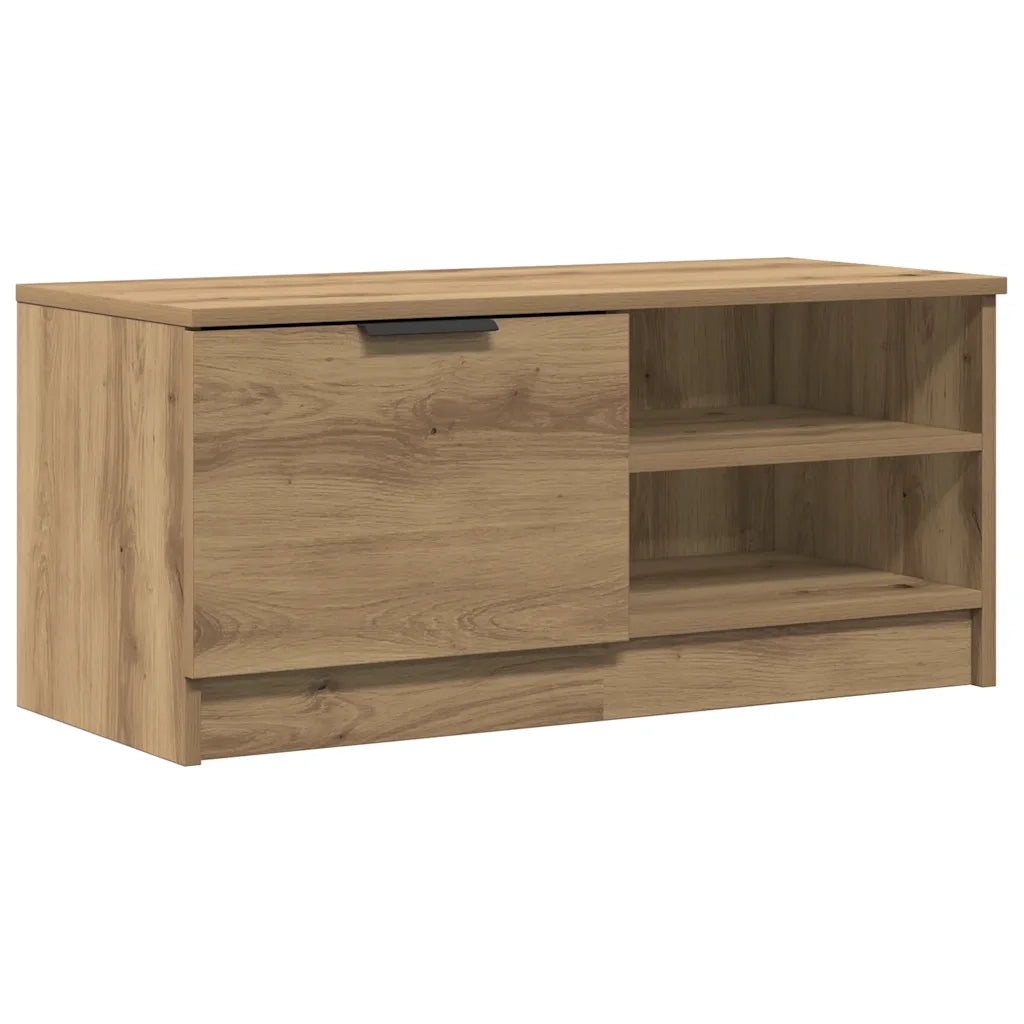 Mobile TV | Armadietto TV | Mobile Porta TV Rovere Artigianale 80x35x36,5 cm in Truciolato
