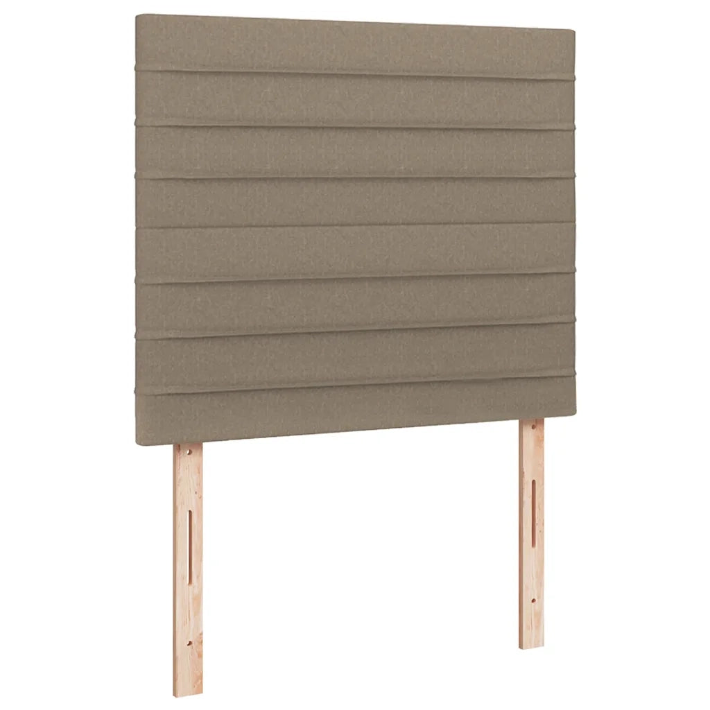 Letto a Molle con Materasso e LED Tortora 120x190 cm in Tessuto 3270257