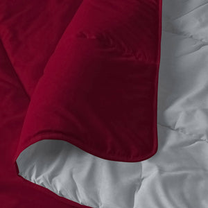 Piumino 1 Piazza e Mezzo Invernale in Microfibra 200gr Doubleface Falun/Platino