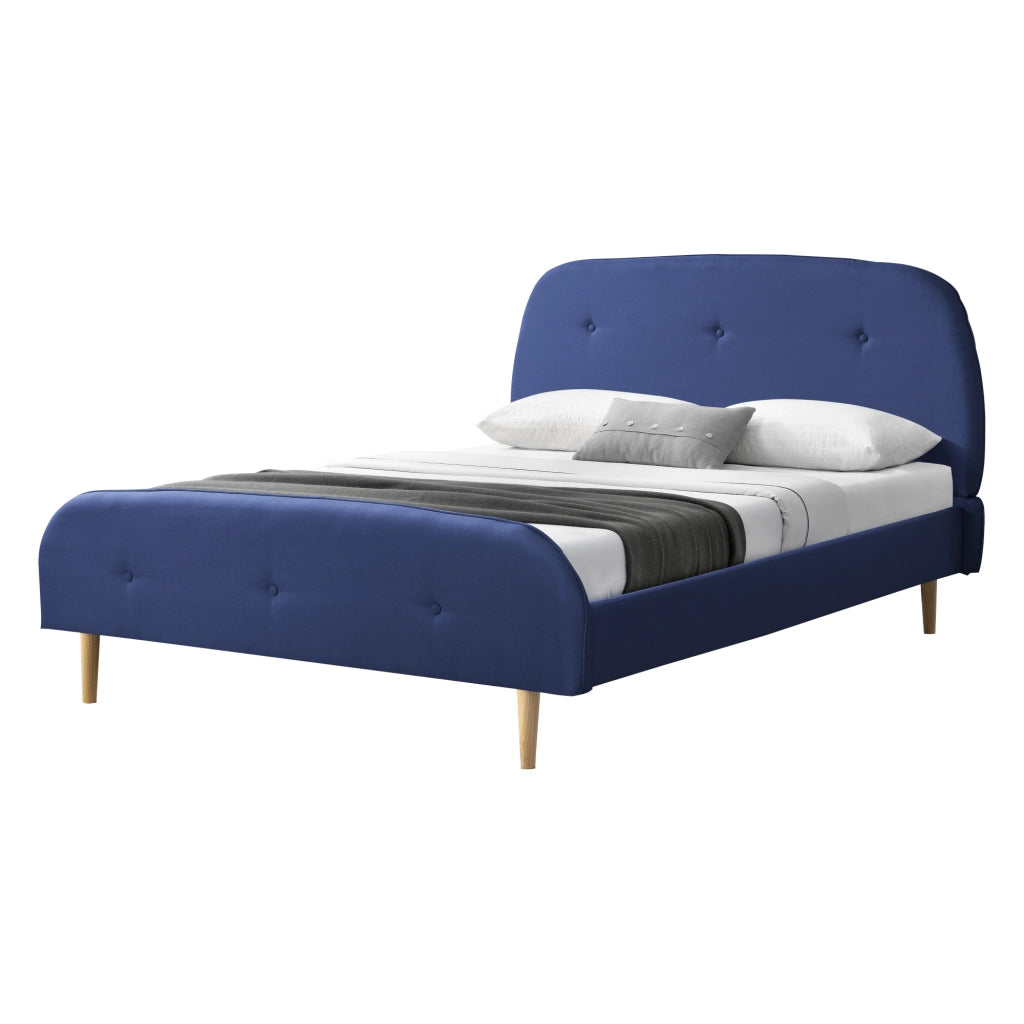 Struttura Letto Imbottito con Testiera Alta e Pediera Trapuntate 160 x 200 cm Letto Matrimoniale / 2 Piazze con
