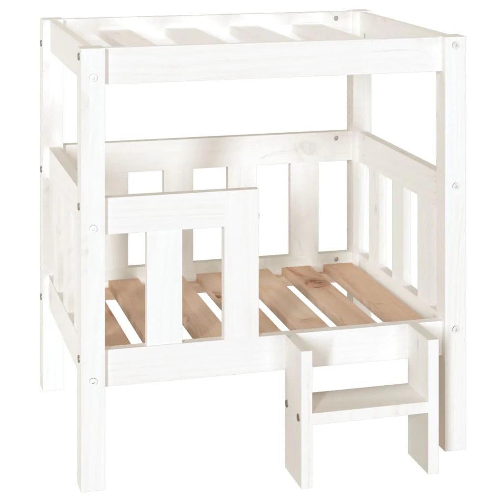 Cuccia per cani, comodo divano, 65,5 x 43 x 70 cm, in legno massello di pino bianco 02_0042751
