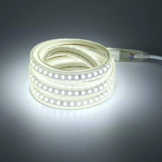 Striscia LED 2M Bianco Freddo 6000K IP67 Impermeabile Connettore EU 5730 Striscia di Illuminazione Flessibile per Uso Interno e Esterno