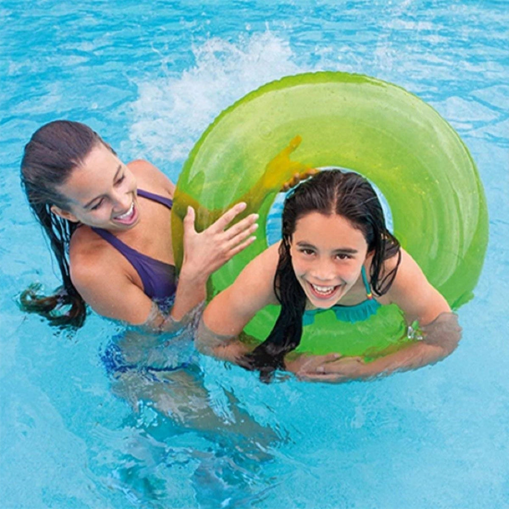 Trade Shop - Salvagente Gonfiabile Neon 91 Cm Mare Giochi Spiaggia Piscina Nuoto Estate 59262 -