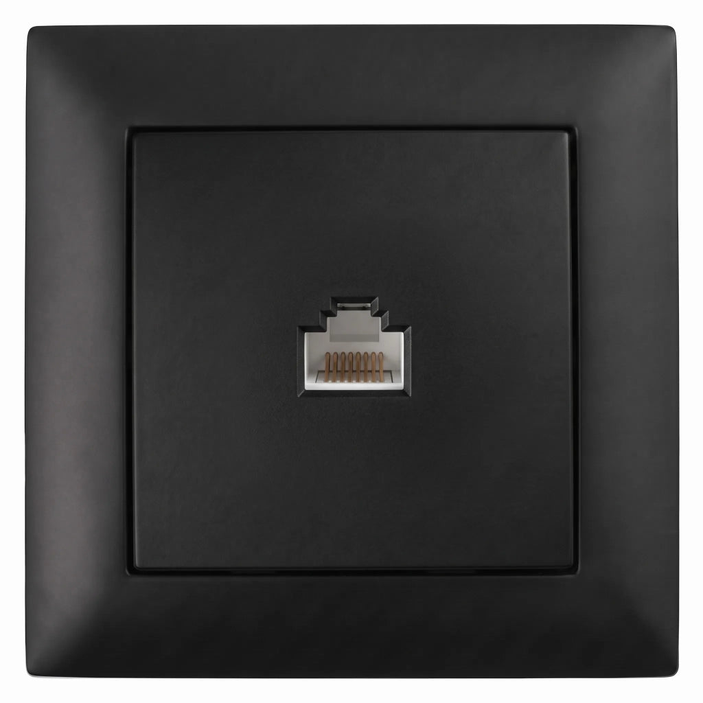 Presa Rj45 Con Cornice Oste Jnh010-s Black