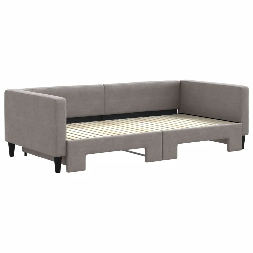Divano letto | Sof¨¤ letto | Letto singolo Estraibile Tortora 100x200 cm in Tessuto
