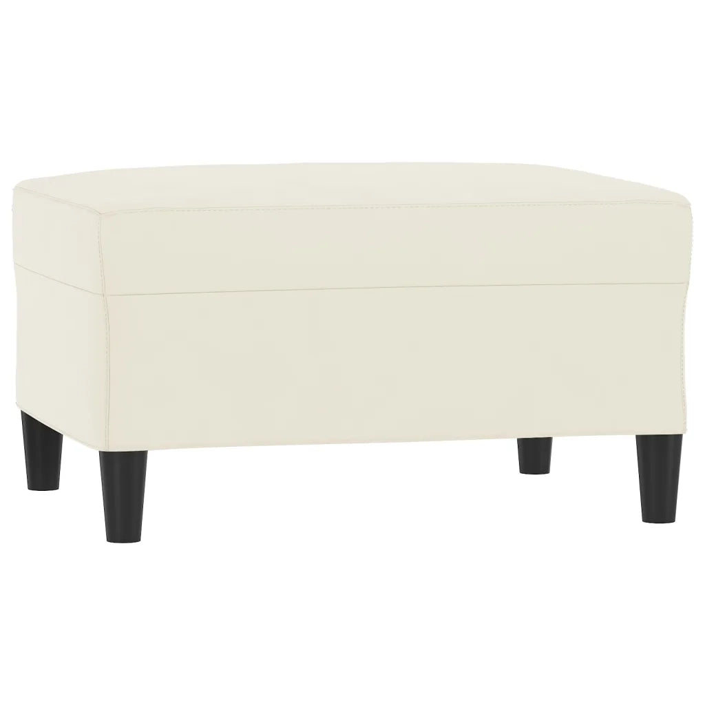 Set di Divani 3 pz con Cuscini Crema in Velluto 3202288
