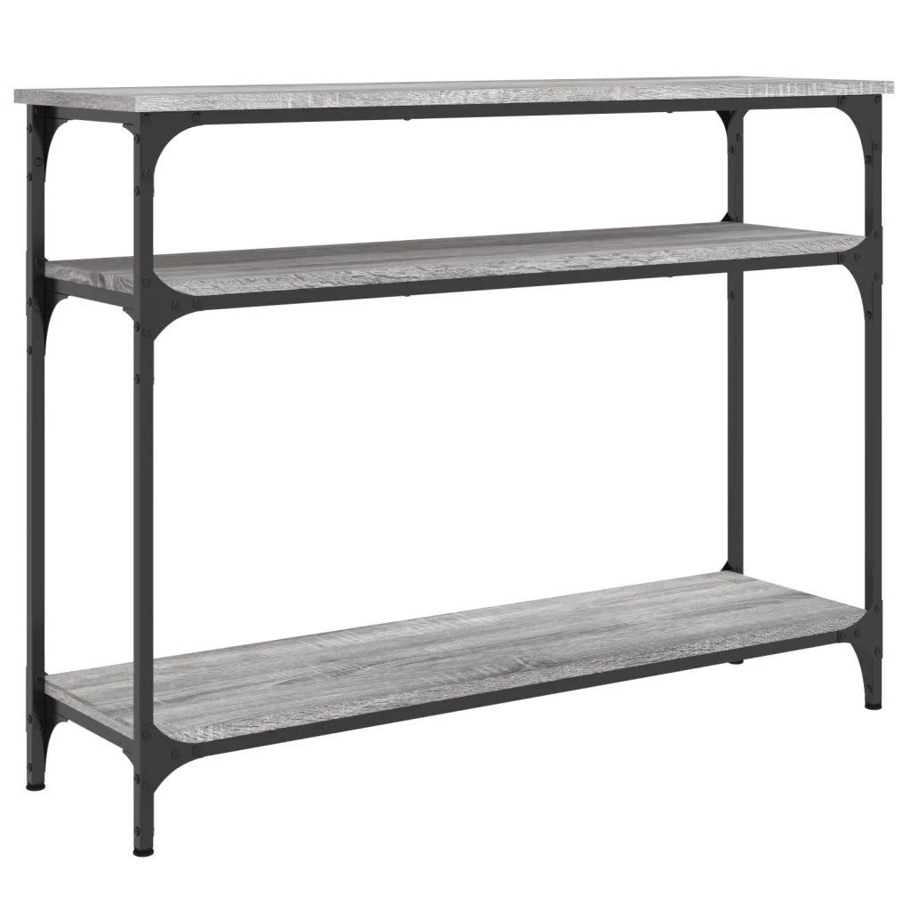 Tavolo Consolle | Tavolo d'Ingresso Grigio Sonoma 100x29x75 cm in Legno Multistrato