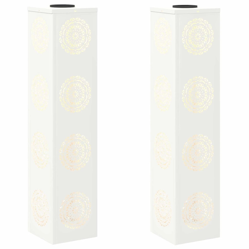 Faro LED solare per sentieri 2 pz Bianco CFW9508590