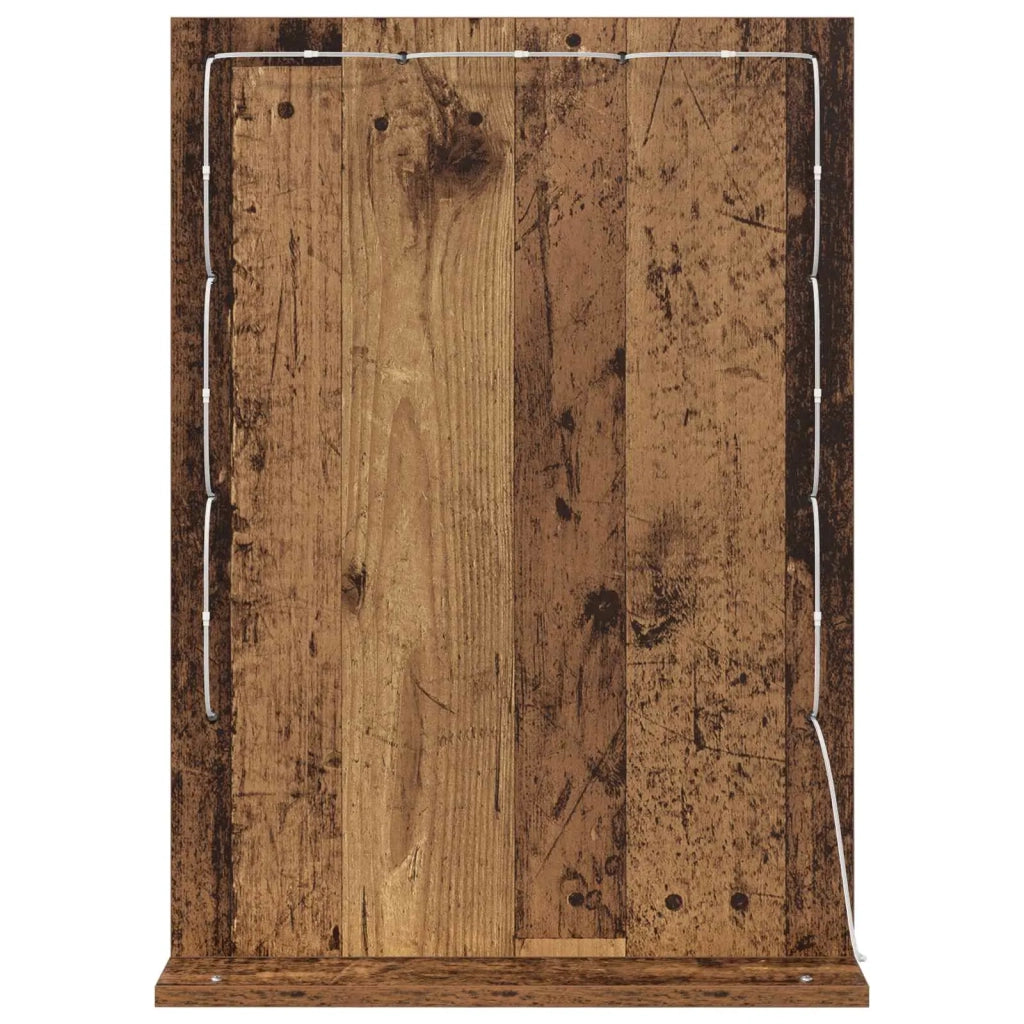 Specchio da Vanità Rettangolare Legno vecchio 70 x 50 x 18 cm 868339