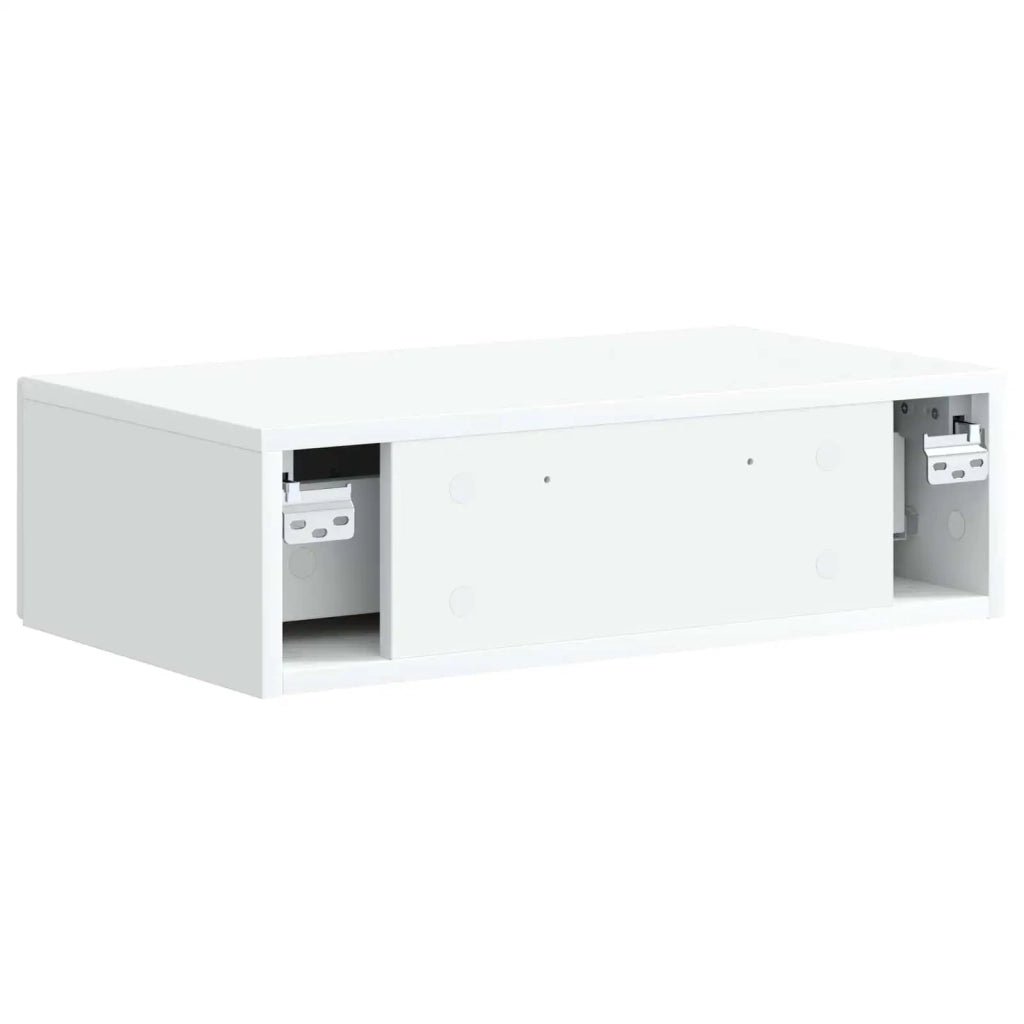 Tavolino da Parete Laterale Bianco 59 x 34,5 x 17 cm 899335